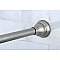 Kingston Brass SR118 Edenscape 60"-72" Stainless Steel Adjustable Tension Shower Curtain Rod with Decorative Flange - Brushed Nickel