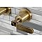 Kingston Brass KS8123KL Whitaker Two-Handle Wall Mount Bathroom Faucet, Antique Brass