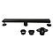 Kingston Brass BSFK2420 Watercourse 24" Linear Shower Drain with Flange, Matte Black