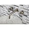 Kingston Brass KS8128CKL Kaiser Two-Handle Wall Mount Bathroom Faucet, Brushed Nickel