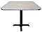 Fifties Retro Style Classic Diner Tabletop, 1-1/4" Bright Grooved Aluminum Edge - Premium Boomerang Laminate Options - BASE SOLD SEPARATELY