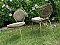 Antique Metal Café Chairs