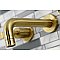 Kingston Brass KS8127KL Whitaker Two-Handle Wall Mount Bathroom Faucet, Brushed Brass