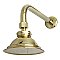 Kingston Brass P10PBCK Victorian Brass Showerhead with 12" Shower Arm Combo - Polished Brass