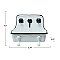 Enamel Metal Sink Soap Dish with Faucet - Black & White