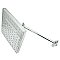 Kingston Brass KX4641K1 Fortress 8" Square Shower Head with 10" Shower Arm - Polished Chrome