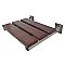 Kingston Brass KBSS1916BN Chaise 19" x 16" Wall Mount Folding Shower Seat - Brushed Nickel