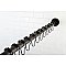 Kingston Brass KSR605 Edenscape 60"-72" Stainless Steel Adjustable Tension Shower Curtain Rod with Rings - Oil Rubbed Bronze