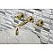 Kingston Brass KS8122CKL Kaiser Two-Handle Wall Mount Bathroom Faucet, Polished Brass