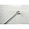 Kingston Brass SR118 Edenscape 60"-72" Stainless Steel Adjustable Tension Shower Curtain Rod with Decorative Flange - Brushed Nickel