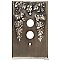 Festoon Antique Pewter Single Pushbutton Forged Switchplate