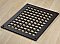 Square Steel Grid Design Heat Grate or Register, 6 Finishes Available, 8" x 8" Duct Size