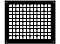 Square Steel Grid Design Heat Grate or Register, 6 Finishes Available, 10" x 12" Duct Size