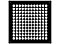 Square Steel Grid Design Heat Grate or Register, 6 Finishes Available, 12" x 12" Duct Size