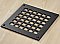 Square Steel Grid Design Heat Grate or Register, 6 Finishes Available, 6" x 6" Duct Size