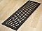 Square Steel Grid Design Heat Grate or Register, 6 Finishes Available, 6" x 24" Duct Size
