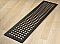 Square Steel Grid Design Heat Grate or Register, 6 Finishes Available, 6" x 30" Duct Size