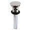 Kingston Brass EV6006 Push Pop-Up Bathroom Sink Drain with Overflow Hole, 22 Gauge, Polished Nickel