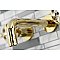 Kingston Brass KS8122RX Belknap Two-Handle Wall Mount Bathroom Faucet, Polished Brass