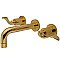 Kingston Brass KS8122DFL NuWave 2-Handle Wall Mount Bathroom Faucet, Polished Brass