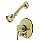 Kingston Brass KB86920DLSO Concord Shower Faucet with Diverter - Polished Brass