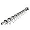 Kingston Brass KSR601 Edenscape 60"-72" Stainless Steel Adjustable Tension Shower Curtain Rod with Rings - Polished Chrome