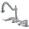 Kingston Brass KS1141PL Heritage Two-Handle Bridge Kitchen Faucet, Polished Chrome
