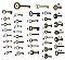 Antique Barrel Cabinet Lock Keys