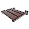 Kingston Brass KBSS1916CP Chaise 19" x 16" Wall Mount Folding Shower Seat - Polished Stainless Steel