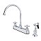 Kingston Brass KB3751AXBS Restoration Centerset Kitchen Faucet, Polished Chrome