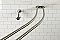 Kingston Brass CCD2178 Edenscape 60"-72" Stainless Steel Adjustable Double Curved Shower Curtain Rod - Brushed Nickel