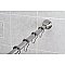Kingston Brass KSR111 Edenscape 60"-72" Stainless Steel Adjustable Tension Shower Curtain Rod with Rings - Polished Chrome