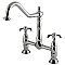 Kingston Brass KS1171TX French Country Bridge Kitchen Faucet, Polished Chrome