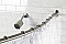 Kingston Brass CC7218 Edenscape 72" Stainless Steel Single Curved Shower Curtain Rod - Brushed Nickel