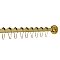 Kingston Brass KSR607 Edenscape 60"-72" Stainless Steel Adjustable Tension Shower Curtain Rod with Rings - Brushed Brass