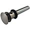 Kingston Brass EV6008 Push Pop-Up Bathroom Sink Drain with Overflow Hole, 22 Gauge, Brushed Nickel