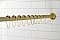 Kingston Brass KSR607 Edenscape 60"-72" Stainless Steel Adjustable Tension Shower Curtain Rod with Rings - Brushed Brass