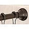 Kingston Brass KSR115 Edenscape 60"-72" Stainless Steel Adjustable Tension Shower Curtain Rod with Rings - Oil Rubbed Bronze