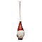 Glass Gnome Ornament with Faux Fur Beard