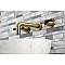 Kingston Brass KS8123CKL Kaiser Two-Handle Wall Mount Bathroom Faucet, Antique Brass