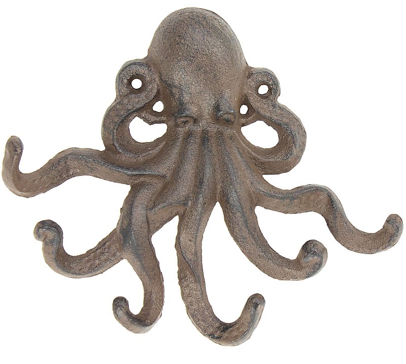 Historic Houseparts, Inc. > Robe & Towel Hooks > Cast Iron Octopus Hook